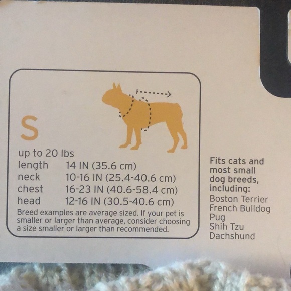 Boots & Barkley Dog or Cat Sweater Pet Apparel Beige Up to 20 lbs Size S Small - Picture 5 of 12